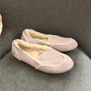 UGG Women's Pink Slippers with Cream Lining